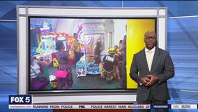 Teen gets stuck in arcade game