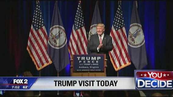 Trump speaking at Detroit Economic Club