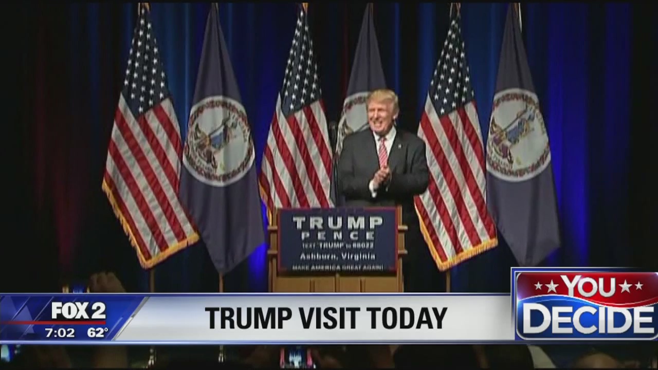 Trump speaking at Detroit Economic Club