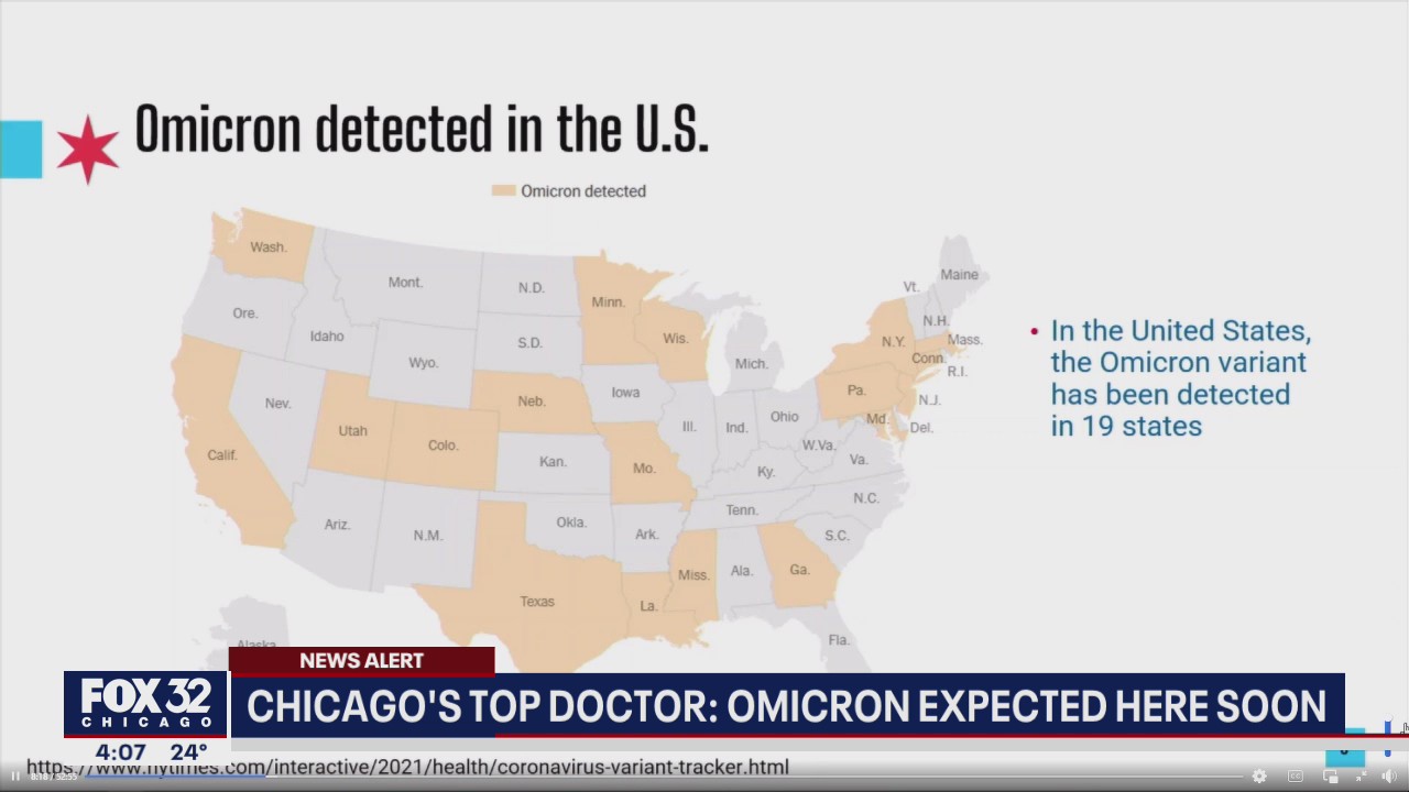 Chicago's top doc says Omicron could arrive in Illinois any day now