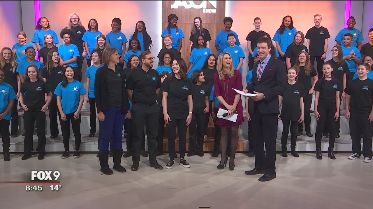 Young Minnesota choir singers preview Super Bowl performance