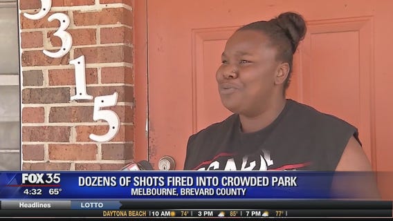 Dozens of shots fired into crowded park