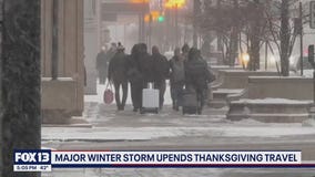 Winter storm dumps heavy snow across Midwest, causing major travel delays