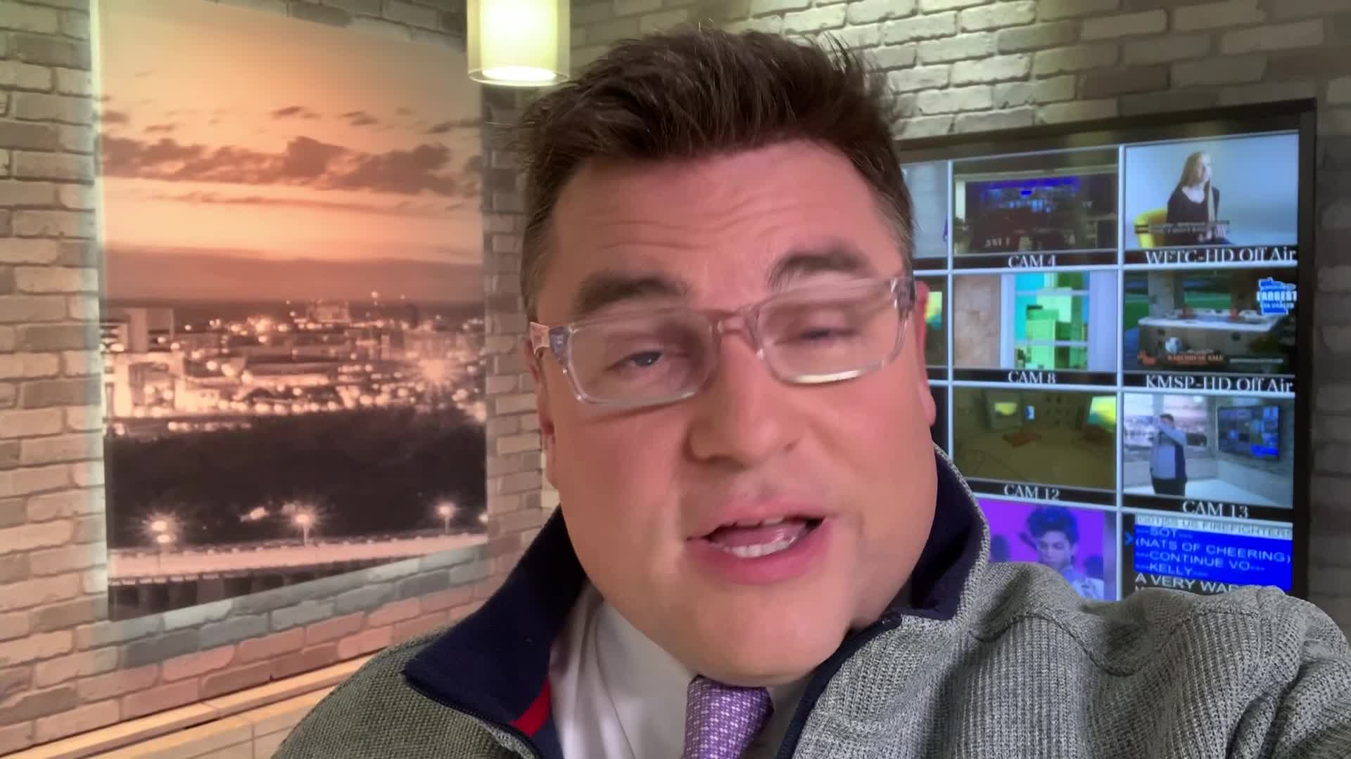 Friday's (purple) Forecast: Chilly and dry