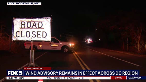 Wind advisories remain in effect across DC region