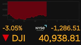 Stocks tumble in wake of Trump's tariff announcement