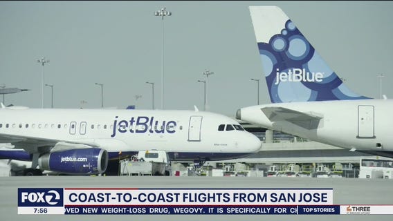 Coast-to-Coast flights from San Jose have resumed