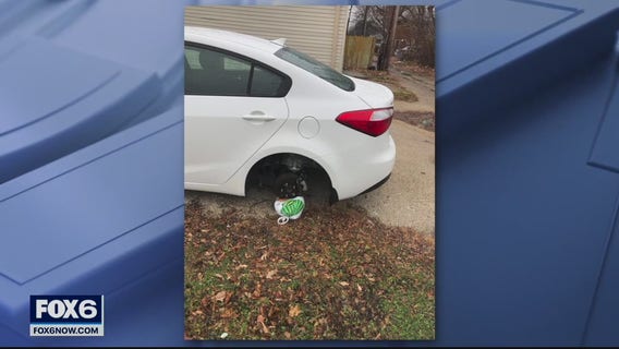 Milwaukee man's stolen tire replaced with turkey