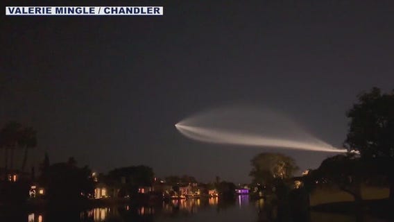 Latest SpaceX rocket launch seen over AZ skies