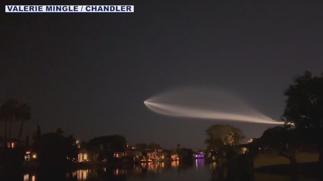 Latest SpaceX rocket launch seen over AZ skies