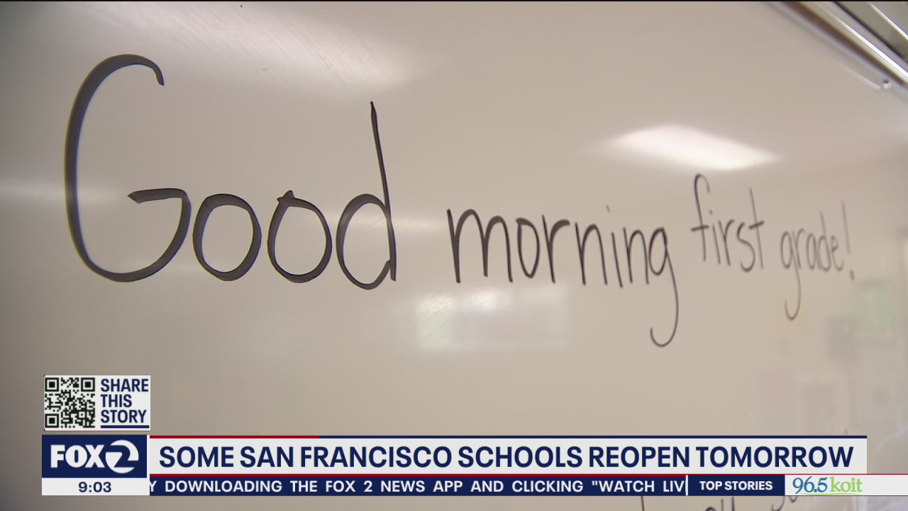Some San Francisco schools reopen tomorrow