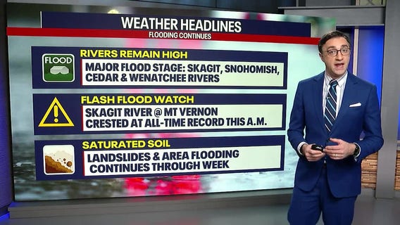 Seattle weather: Skies will be drier Friday as we see atmospheric river move out