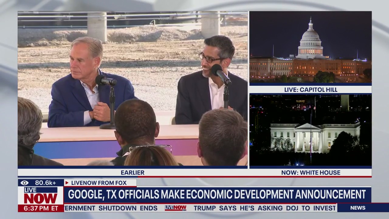 TX Gov. Abbott, Google announce $40 billion investment