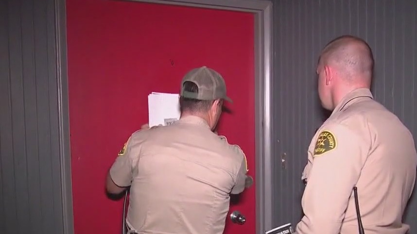 LASD goes door-to-door in Eaton Fire burn scar zone