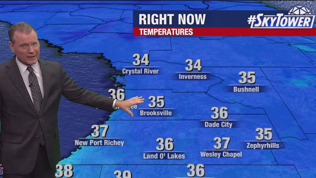 Tampa Bay waking up to cold temperatures