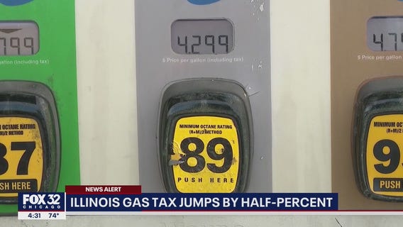 Illinois gas taxes increase by half-percent