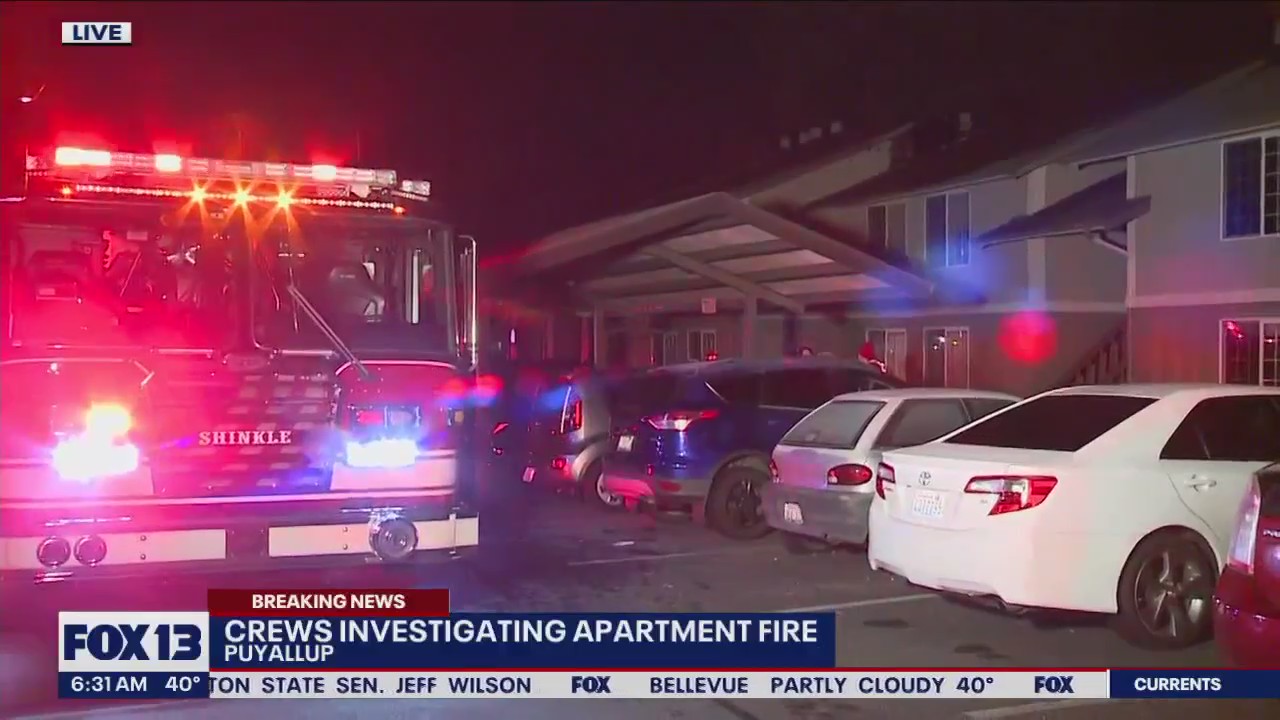 Crews extinguish Puyallup apartment fire