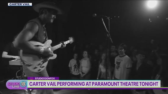 Carter Vail performing at Paramount Theatre with Yung Gravy tonight