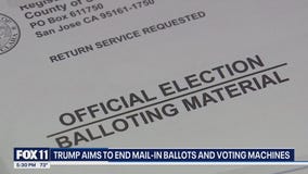 Trump wants to ban mail-in ballot, voting machines