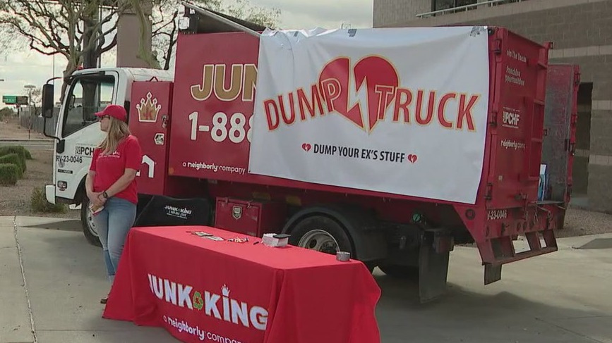 Company donates cash for dumped ex's items on V-Day