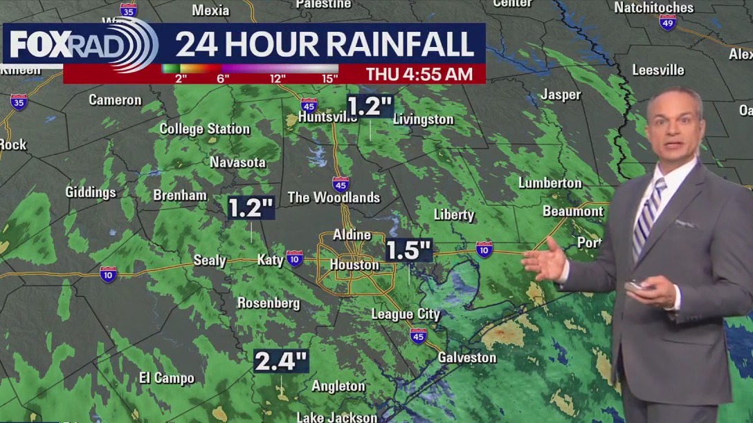 Houston weather: Isolated showers Thursday morning