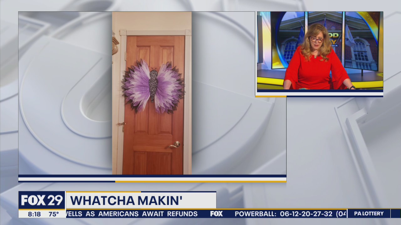 Whatcha Makin? Butterfly door decor