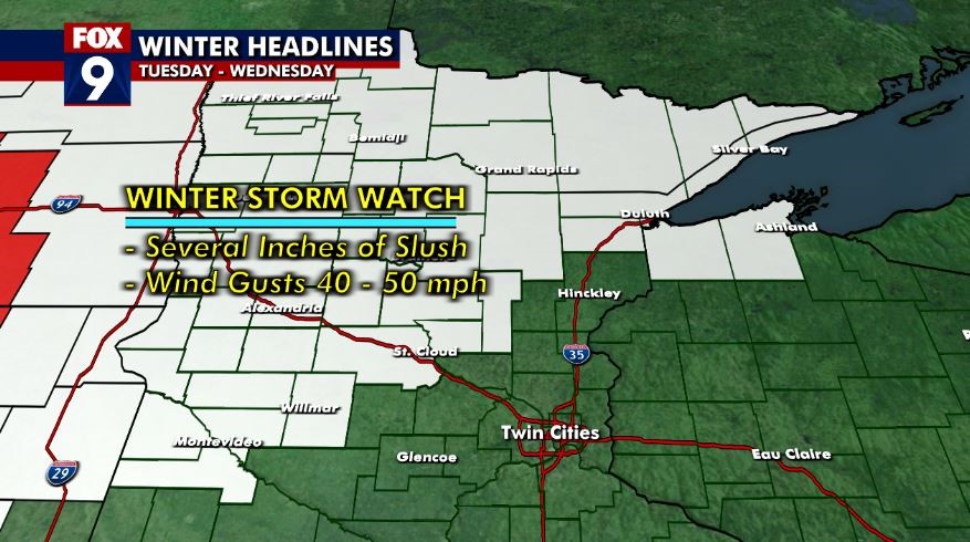 Minnesota weather: Rain and snow Tuesday-Wednesday