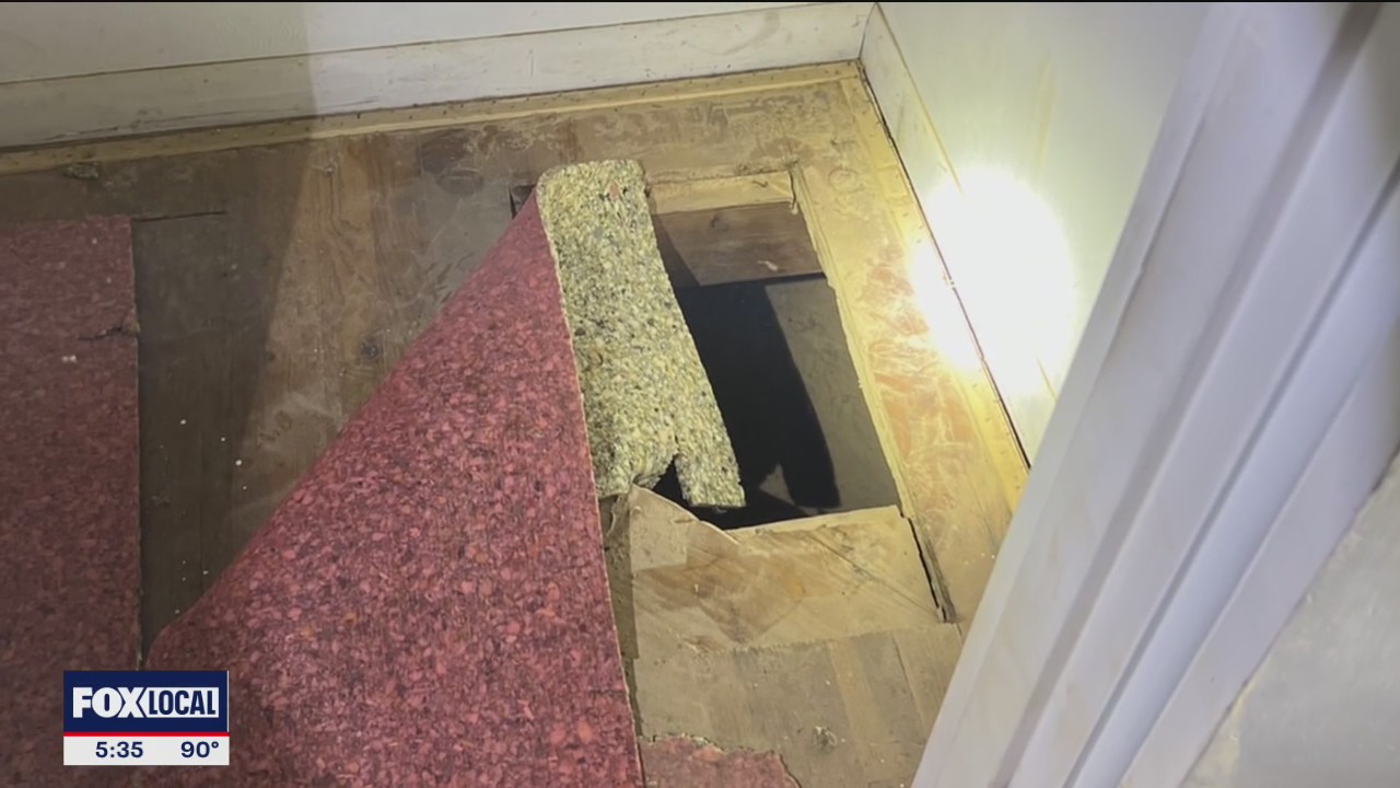 Fugitive cuts hole in closet to escape from manhunt