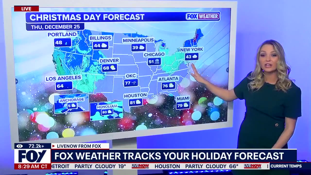 Holiday weather outlook