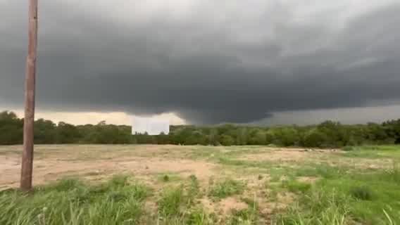 Funnel cloud sighting in Ranger, Texas