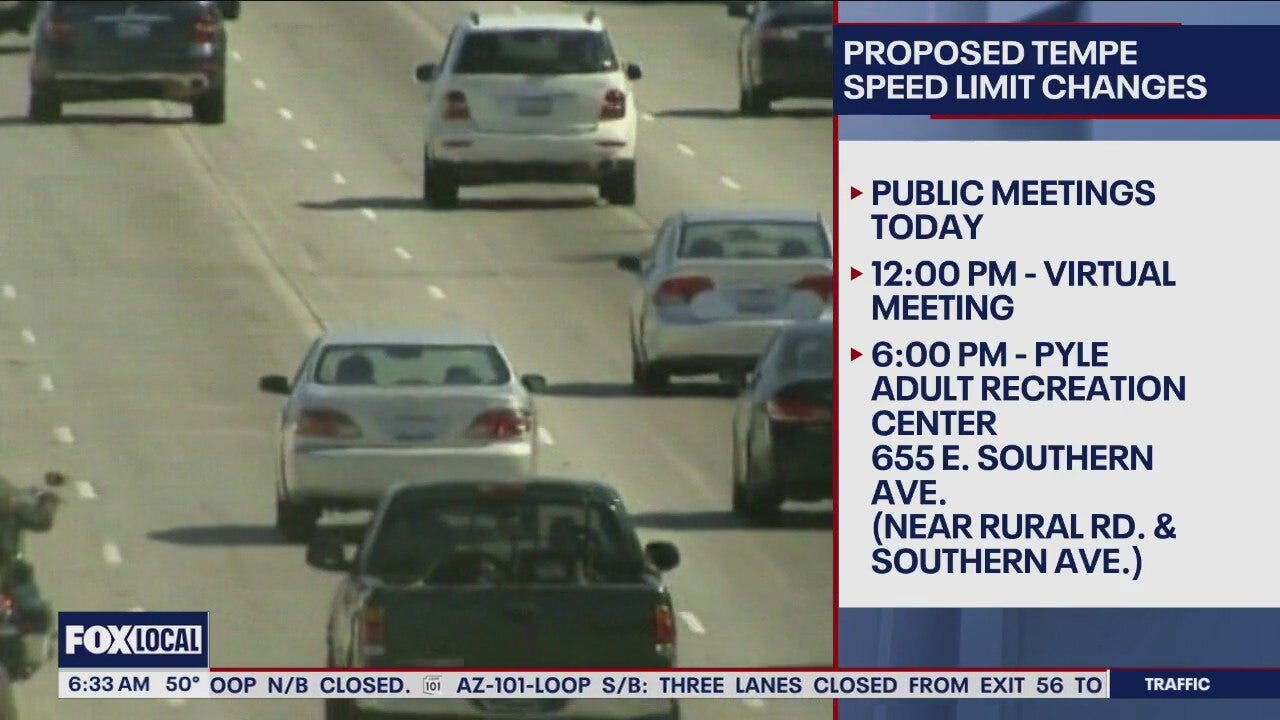 Public meetings held on proposed Tempe speed limit changes