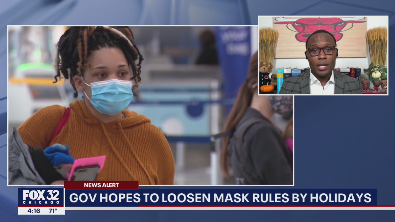Illinois governor aims to loosen coronavirus mask rules by holidays