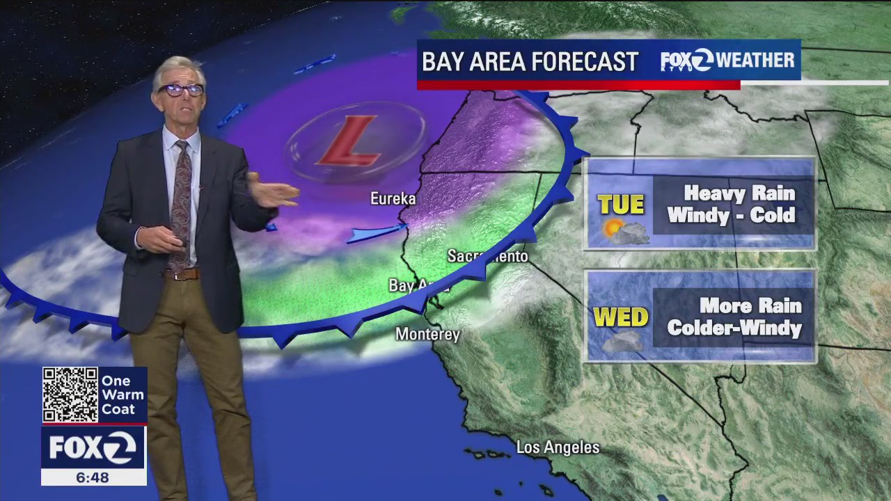 Heavy rain overnight, nasty Tuesday morning commute