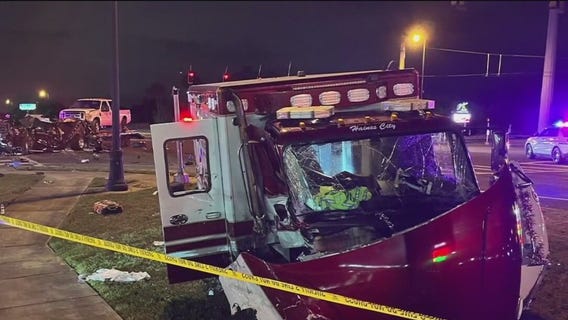 Polk County paramedic injured in ambulance crash