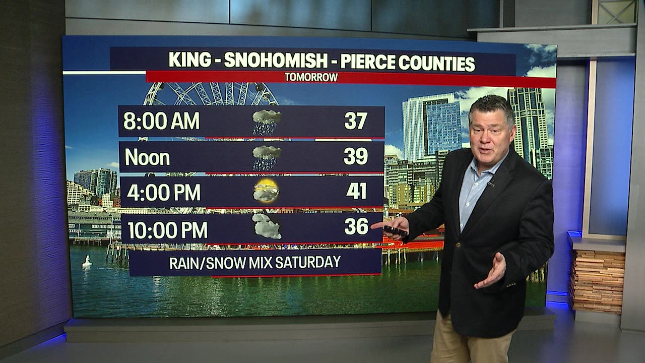 Seattle weather: Snow showers possible this weekend