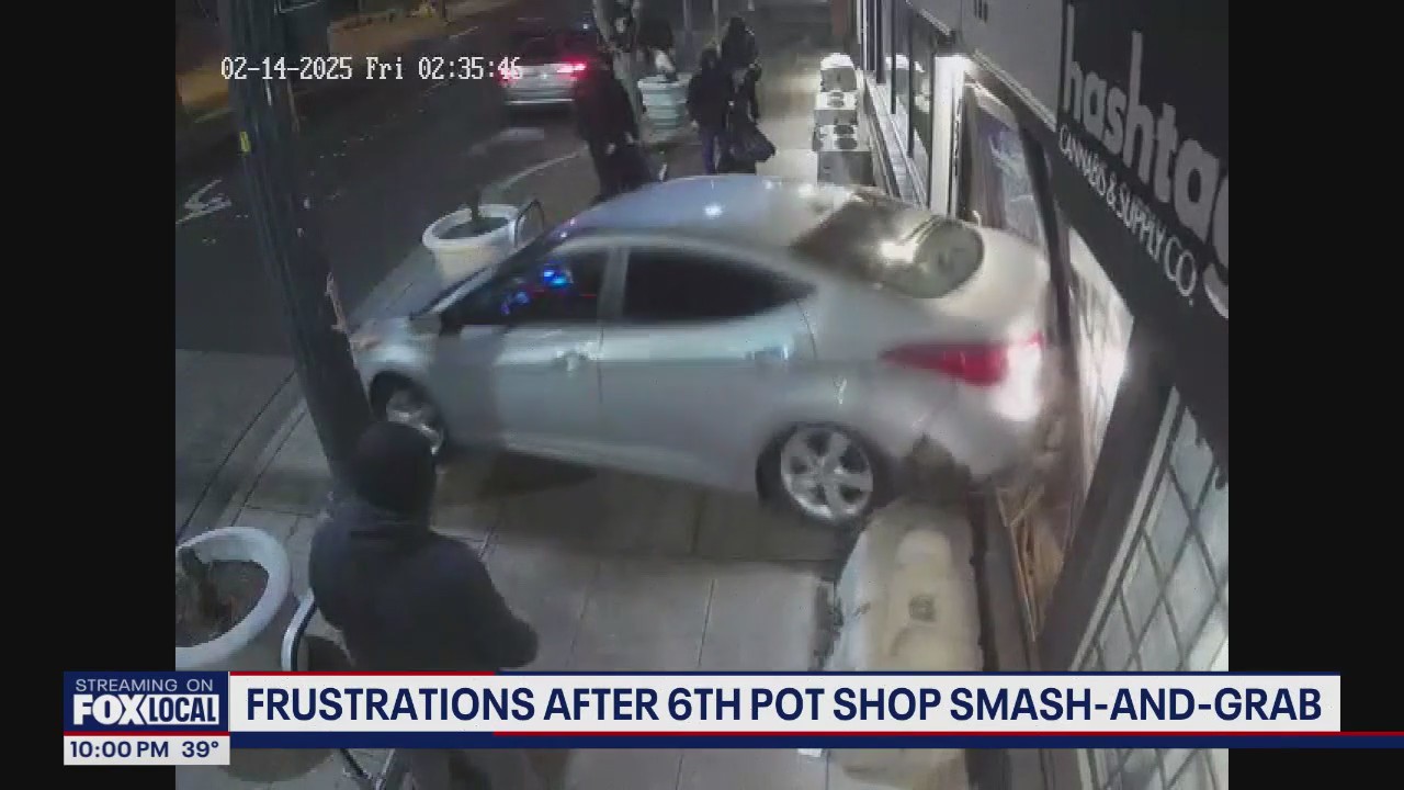 Redmond pot shop targeted in 6th smash-and-grab