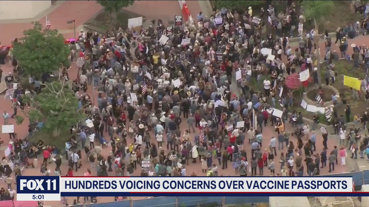 Hundreds of Orange County residents voice concern over digital vaccine passports