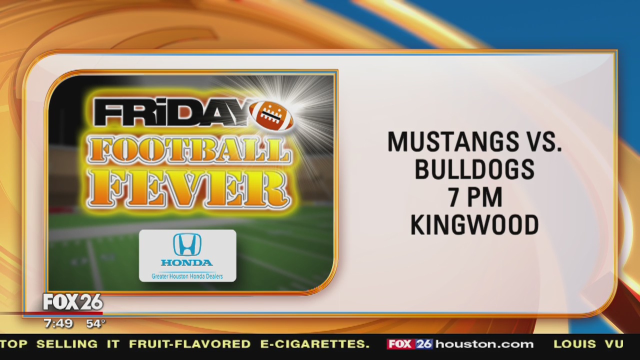 Friday Football Fever Summer Creek Bulldogs and Kingwood Mustangs