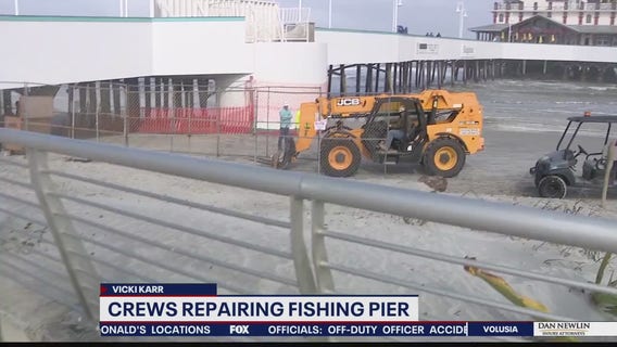 Repair work begins on Daytona Beach Pier