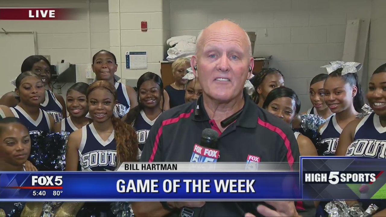 South Gwinnett cheerleaders and band