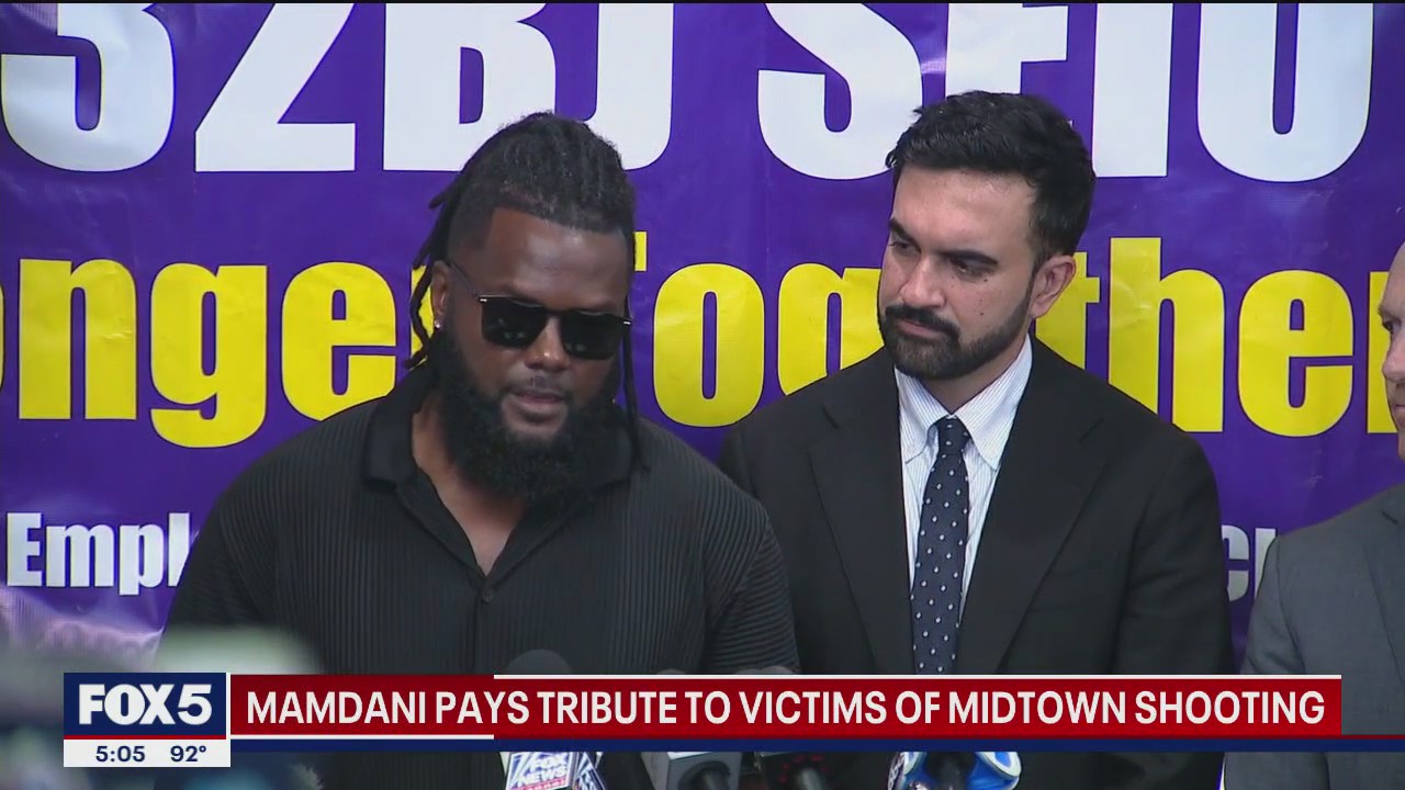 Mamdani pays tribute to victims of Midtown shooting