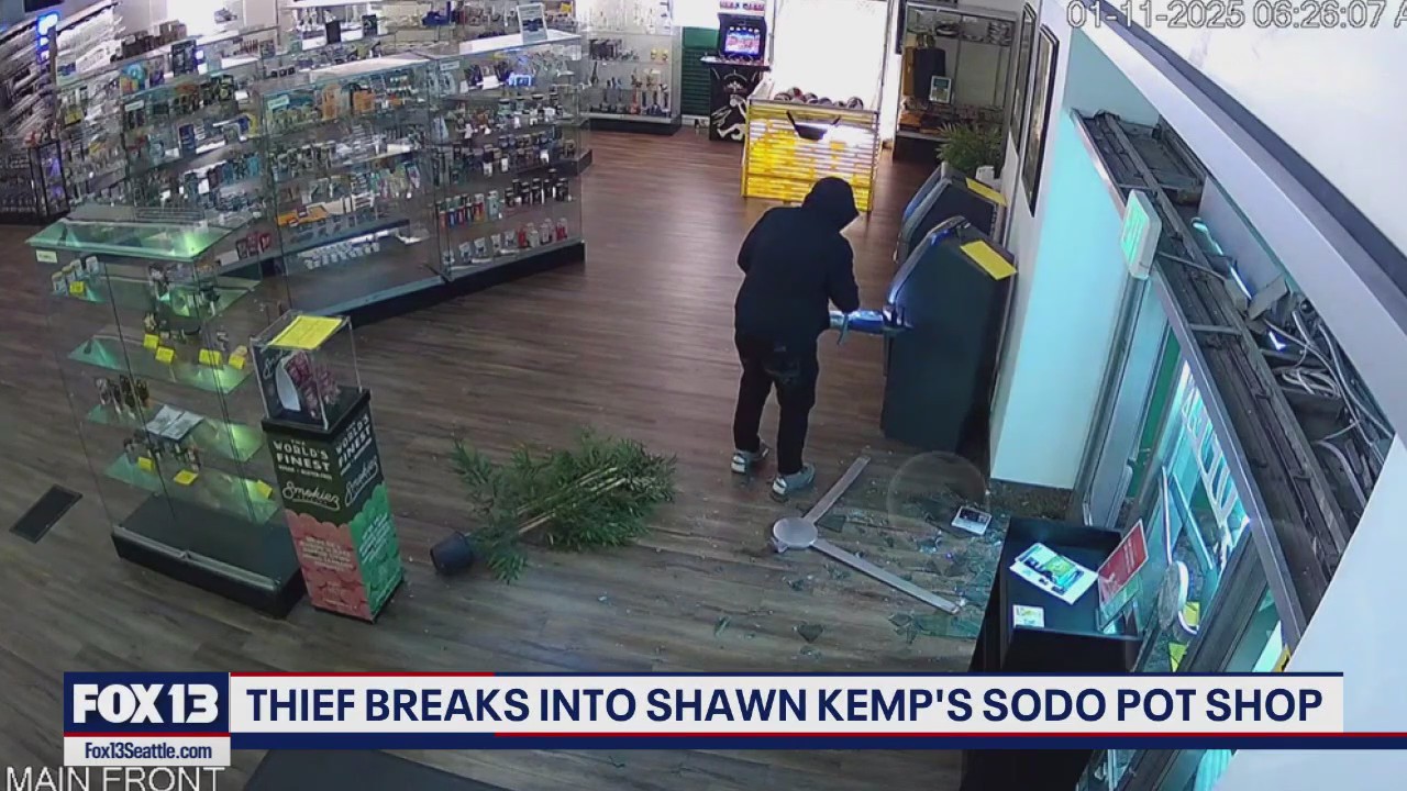'Jaws of life' used to pry open ATMs at Shawn Kemp’s SODO cannabis dispensary