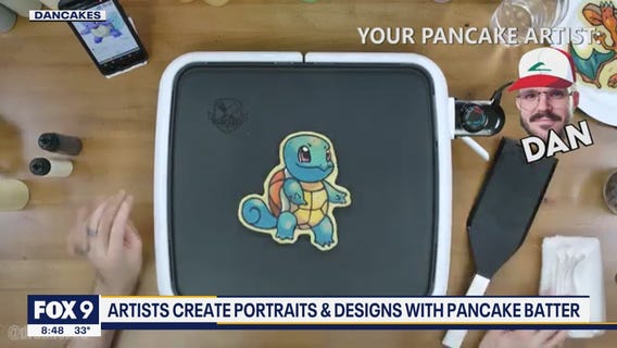Pancake art featured at the Mall of America