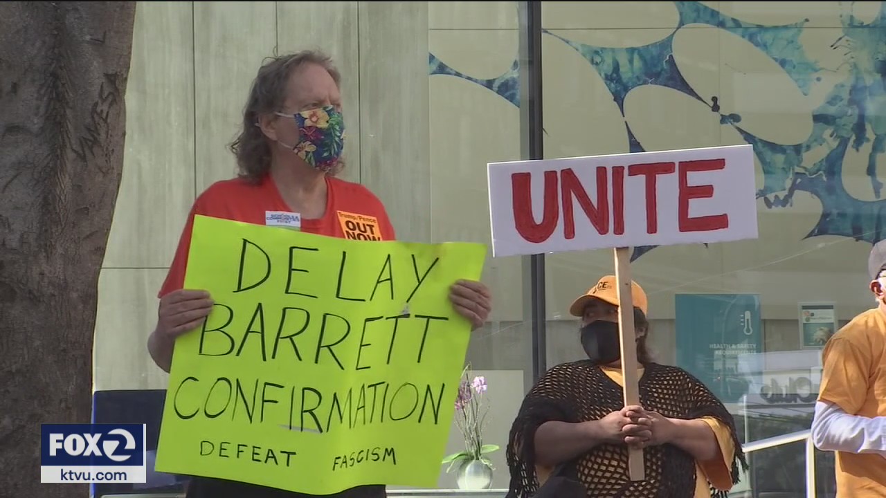 Activists urge Sen. Feinstein to take actions to stop SCOTUS confirmation hearings