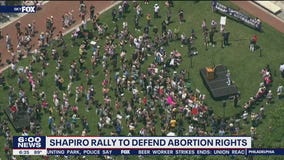 Hundreds rally to defend abortion rights at Constitution Center in Philadelphia