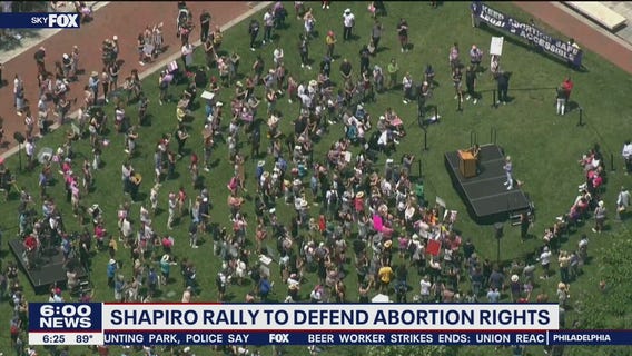 Hundreds rally to defend abortion rights at Constitution Center in Philadelphia