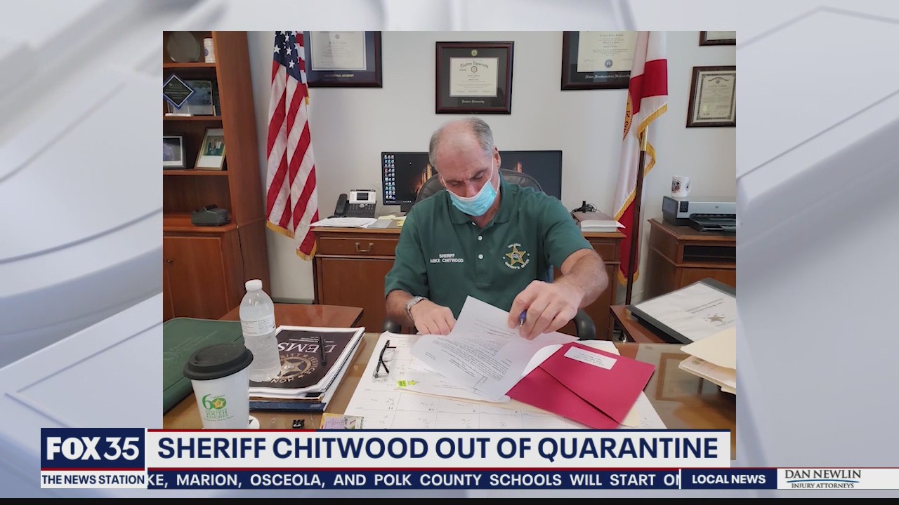 Sheriff Mike Chitwood out of COVID-19 quarantine