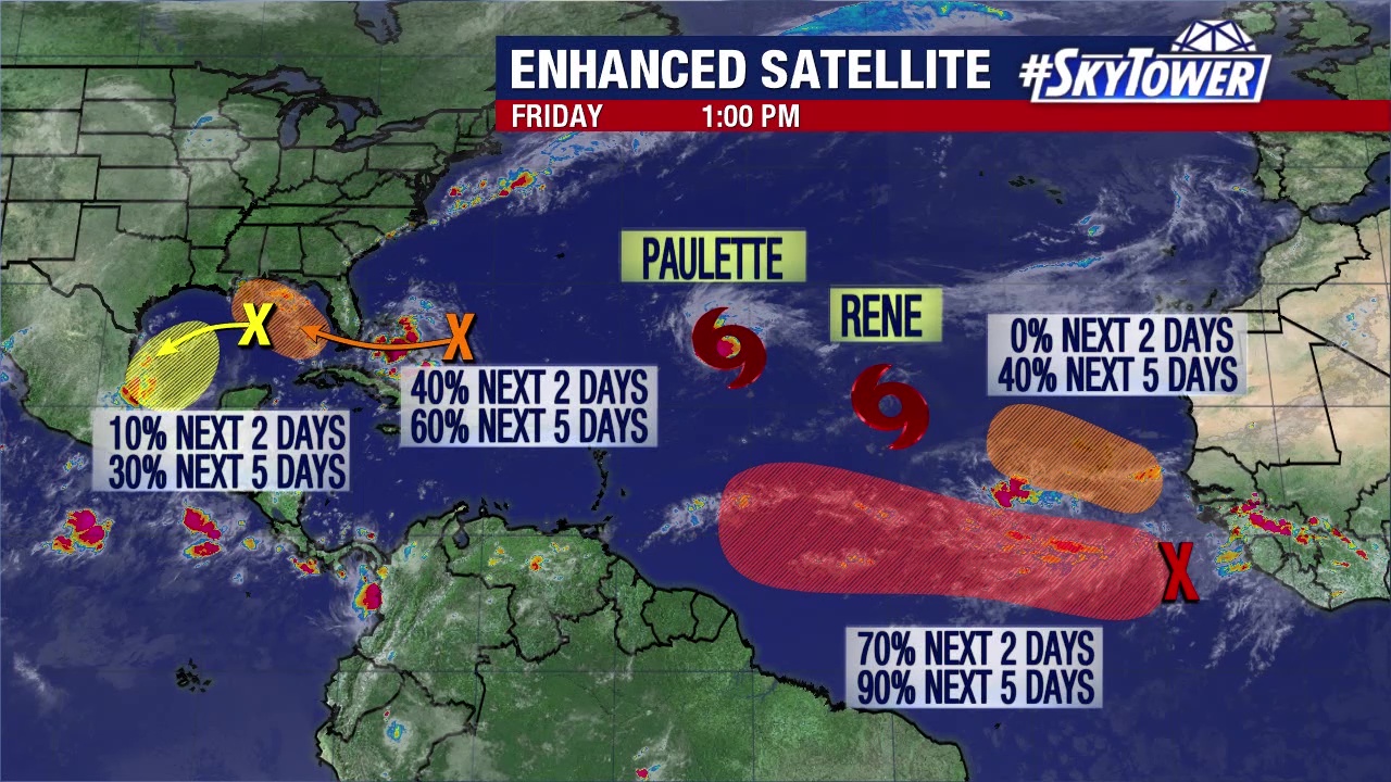 Today's tropical weather forecast