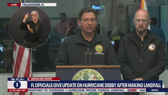 FL officials give Hurricane Debby update