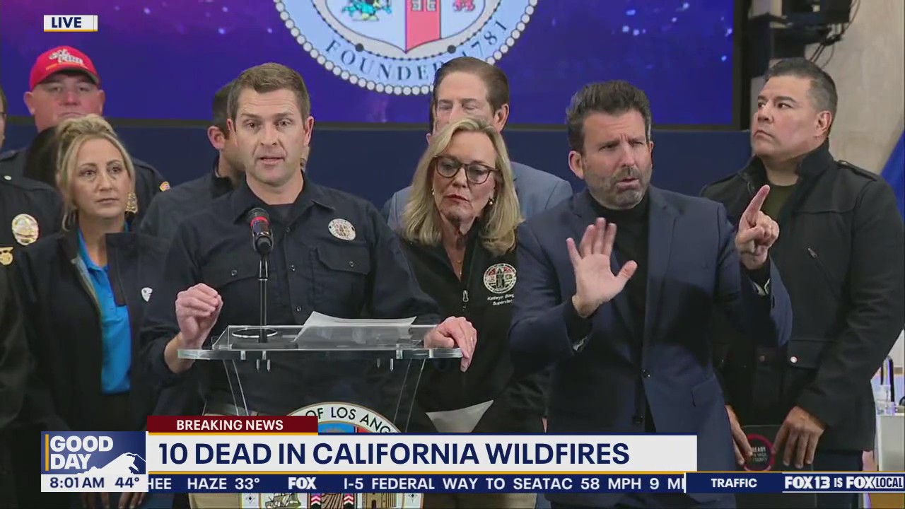 Officials deliver update on CA wildfires 2025